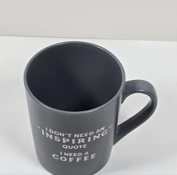 Cracker Barrel Funny Coffee Mug “I Need Coffee” Gray NWT - Picture 2 of 5